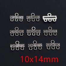 30pcs Antique Silver Plated Vintage Bar Rectangle Retro Connector Charm Pendant DIY Necklace Jewelry Findings Accessories - Antique Silver - View 8