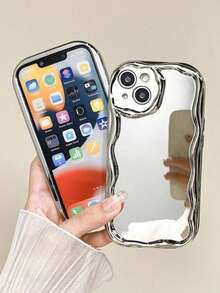 Ốp lưng điện thoại tối giản màu bạc ánh gương, mạ điện, chất liệu dày dặn, chống rơi vỡ, tương thích với iPhone 17/17 Pro Max/16/11, 16 Pro Max, 13, 11, 12, 13, 14, 16, 15, 7, XS, 16 Plus, 16 Pro Max. Quà tặng sinh nhật mùa xuân. - Nhiều màu - Xem 8