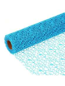 1 卷 11*108 英寸韩国提花网格镂空花艺包装纸，花店用品，花束包装纸，花艺用品，适用于生日、婚礼、情人节礼物包装、返校情人节 - 彩色 - 查看 32