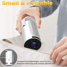 GAWFOLK Proyector inteligente de alta definición 2025, portátil para acampar al aire libre, con soporte para decodificación 4K, sistema operativo Android 11, WiFi de doble banda, apto para uso en interiores y exteriores, con enchufe europeo y chip A3100 de alta calidad. Un dispositivo ideal para oficinas corporativas y reuniones familiares.