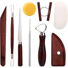 Pottery Tools Kit, Clay Tools Set, Ceramic Tool Kit, Pottery Tools And Supplies With Clay , Modeling, Trimming Tools For Smoothing, Cleaning, Carving