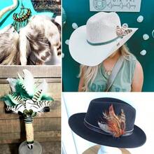 300pcs White Feathers Crafts - 3 - 5inch Feathers Bulk Wedding Home Party, Dream Catcher Supplies And CraftsWhite