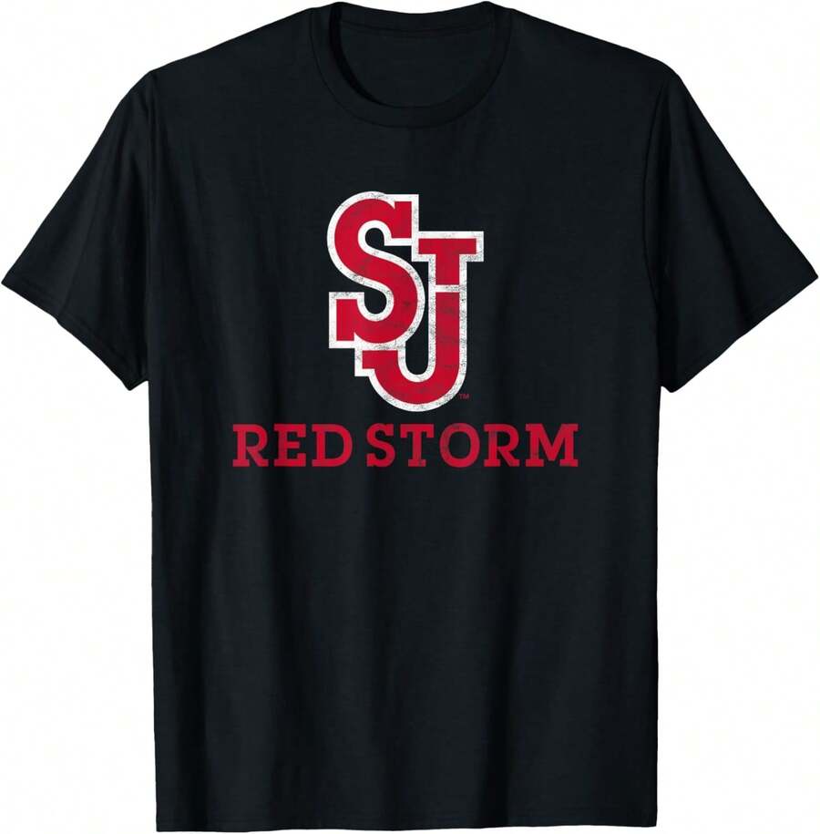 St. John's University Red Storm Large T-Shirt - Black - View 1