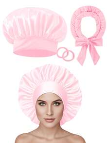 Set di arricciacapelli a calore e cuffia da notte in raso | Arricciacapelli senza calore per capelli lunghi, da indossare durante il sonno per uno styling semplice e fai-da-te, cuffia da notte reversibile in raso per donne, onde senza calore, accessori da viaggio, accessori da viaggio, acconciatura, parrucchiere, capelli ricci, bigodini, arricciacapelli, ricci senza calore, ricci senza calore, bigodini, bigodini, ricci, bigodini per capelli, strumenti per capelli ricci, bigodini, bigodino, diffusore per ricci, capelli, viaggio, prodotti per capelli, strumenti per capelli, accessori per capelli, barbiere, accessori da barbiere, barbiere, attrezzatura per parrucchieri