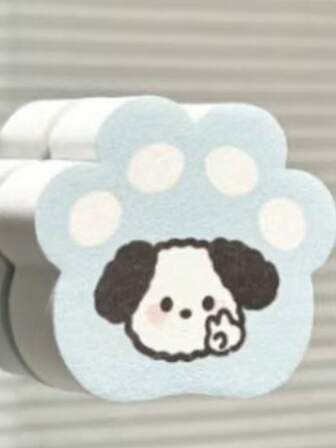 Esponja de limpieza de vidrio con diseño de pata de gato, utilizada para limpiar grifos, tocadores y eliminar manchas sin dejar marcas