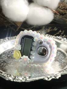 1 pieza/5 piezas/10 piezas Renovación de primavera | Contador de flores de dedo con rhinestones, de doble uso para contar mantras/ejercicios - Multicolor - Ver 14