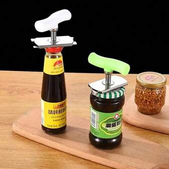 1pc 2.5cm-9.5cm Easy Twist Cap Opener, Glass Jar Lid Remover, Bottle Opener, Jar Opener