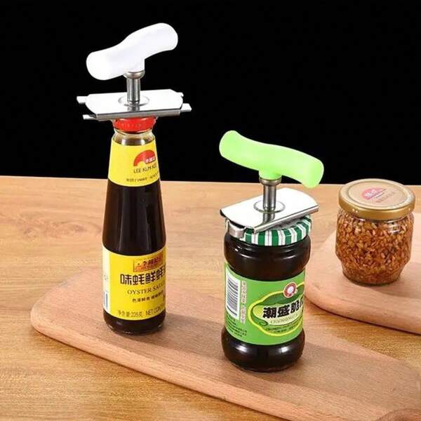 1pc 2.5cm-9.5cm Easy Twist Cap Opener, Glass Jar Lid Remover, Bottle Opener, Jar Opener