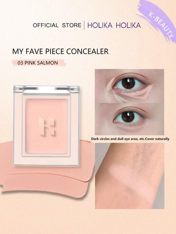 HOLIKA HOLIKA MÓJ ULUBIONY KOREKTOR 03 PINK SALMON, uniwersalny sztyft zapewniający łatwe krycie. Ciesz się pełną, modulowaną pigmentacją, która łatwo się rozprowadza, zapewniając naturalny efekt. Duży rozmiar jest idealny do wszystkich odcieni skóry. 2 g/0,07 uncji.