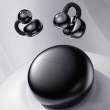 LED Display Clip-On Headphones, Protective Audio Output To Prevent Sound Leakage, Long-Wear Comfort, Open-Ear Sport Design To Prevent Falling, Wireless Bluetooth Headphones With Voice Call Support - 彩色 - 查看 11