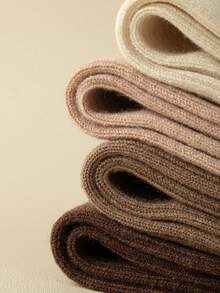 5 Paar Damen einfarbige einfache JK-Stil Kniestrümpfe, Y2K