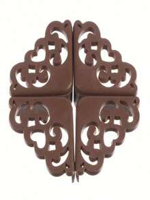 4 قطع من واقيات الزوايا السيليكونية ذات التصميم المجوف الأنيق، واقيات حواف المكتب الأنيقة للسلامة والديكور