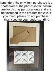 1pc Vintage American Style Wooden Photo Frame (6 Inch), Rectangular Desktop Display With Multiple Compartments For Organized Photo Storage, Elegant Home Decor, Desktop Organizer, Vintage Minimalist Slanted Frame, Horizontal Desktop Or Wall Decor, Anniversary Wedding Valentine's Day Gift, Office Wall Decor, Retro Appearance, High-Quality Craftsmanship, Durable Structure, Desktop Or Wall Mounting - Multicolor - View 5
