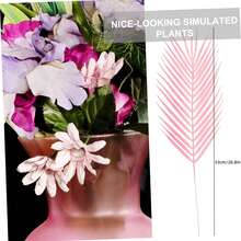 1pc/5pcs/10pcs/20pcs, 20.8-Inch Valentine's Day Gift Flowers Artificial , Artificial Palm Leaves, Outdoor Decorations, Garden Decorations, Large Pink Simulated Tropical Palm Leaves, Suitable For Spring Decorations, Palm Flowers, Weddings, Birthdays, Room Decorations, Home Decorations, Hawaiian Parties, Jungle Beach Themed Party Decorations, Valentine's Day, Graduation Gifts, Artificial Plants.