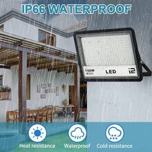 OUSIDE 2 PCS 150W Reflectores Led Exteriores,con Interruptor, IP65 Water Proof, para Jardines, Terrazas, Gimnasios, Piscinas, Canchas de baloncesto al aire libre, Garajes, Fábricas - 100.0 Vatios - Ver 6