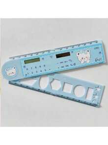 Miniature And Multifunctional Calculator, Solar-Powered, With Rotating Ruler And Straight Edge, Ideal For Students And Office Workers Seeking Simple And Lovely Designs,Back To School - Multicolor - View 7