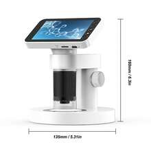 Microscopio digital de 3,97 pulgadas, 1000X FHD, 12 M, lupa de moneda para estudiantes - Blanco - Ver 8