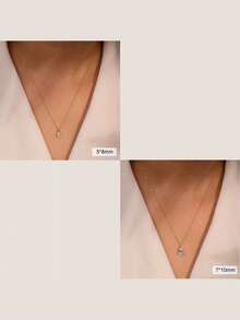 1 Stück 100% 925 Sterling Silber 14k Gold 1ct/2ct Wassertropfen Schliff Moissanit Diamant Anhänger Halskette, zeitloses Schmuckstück für Frauen, Herren Halskette für Hochzeit, Party und Bankett, 2025 Modeschmuck - Wassertropfen - Übersicht 7