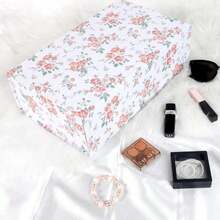 LFBOX Rose Floral Gift Box With Magnetic Lids 13.8x8.3x4.4 In, Large Bridesmaid Proposal Boxes, Rectangle Wedding Decorative Storage Box 1 Pack - MàuC - Xem 7