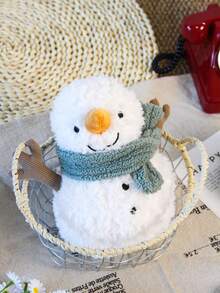 23厘米/9.06英寸微笑雪人毛绒玩具，毛绒玩具，毕业礼物，雪人毛绒玩具，复活节礼物，情人节礼物，万圣节礼物，派对礼物