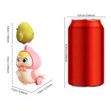 发条鸡妈妈玩具 - 3 只小鸡跟着动，是送给孩子课堂奖品、家庭联谊活动的特别礼物