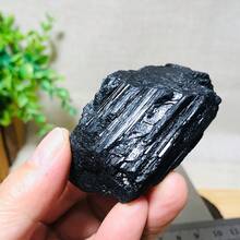 3 件天然黑色电气石 - 具有锋利边缘和光滑表面的真正矿物标本、波西米亚家居装饰、万圣节/圣诞节水晶礼物、DIY 珠宝制作、精神装饰、接地石收藏 - 收藏家和巫术实践的理想选择、粗糙的石头家居装饰礼物、节日礼物、户外花园装饰品、矿石节日、水晶雕刻 - 黑色 - 查看 6