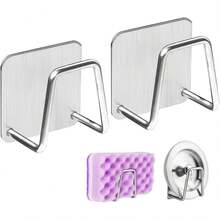 Adhesivo 2 Paq SUS304 Acero Inoxidable Caddie Cocina Baño Secado Rápido - 1 - Ver 3