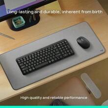 Logitech MK251+M196 Multi-Platform Wireless Keyboard And Mouse With Bluetooth Technology, Compact Layout, Device Holder, Long Battery Life, And Mobile Office Environment (White) - White - View 5