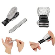 1 Set Rhinestone Nail Clipper For Manicure & Pedicure, Durable & Sharp Nail Clipper And Nail File - Multicolor - View 1
