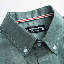 Men's Oxford Shirt Well-Fitted Soft Lightweight Long Sleeve Button Down Shirtshalloween - 湖藍色 - 查看 11