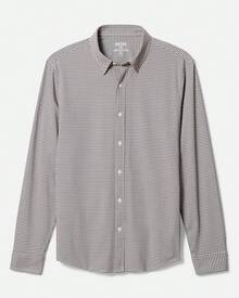 Men's Commuter Shirt, Performance Dress Shirts For Men, Machine Washable, Wrinkle Resistant, Slim Fit Button Down Shirthalloween - Brown Gingham - View 5