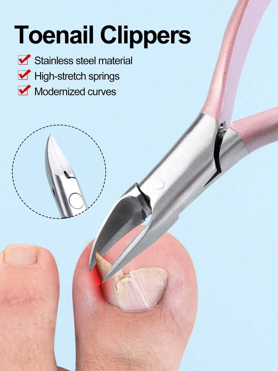 YUANDU 1pc Stainless Steel Nail Clipper, High Quality Nail Trimmer, Cuticle Nipper, Foot Nail Scissors, Manicure Tool For Women