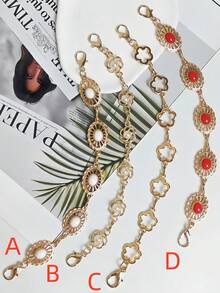 1pc Fashionable Versatile Premium Metal Detachable Hat Chain, Suitable For Baseball Caps And Snapbacks