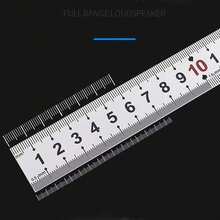 15/20/30 Cm Stainless Steel Ruler, Double-Sided Scale Ruler, DIY Office Drawing And Measuring Tool, Thickened Steel Ruler - Multicolor - View 6