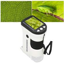 800x Handheld Digital Microscope With Portable Screen Pocket Microscope 800X 2 Inch Color LCD Screen 2000mAh Battery Multifunction Portable Microscope For Plants Stone Coin - White - View 1