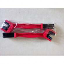 3-Sided Bicycle Chain Cleaning Brush - Red - View 3