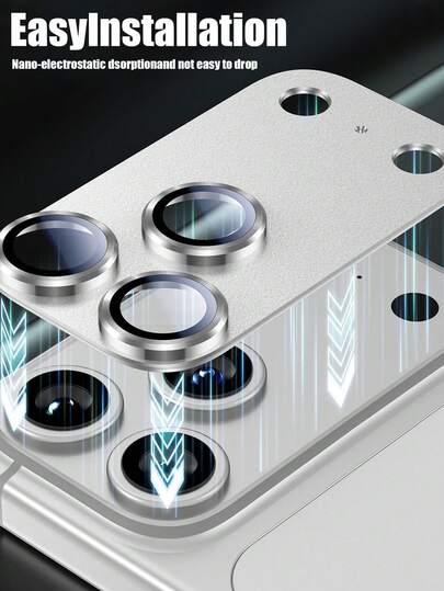 Navigator 2入款 相容 Apple 機型相機銀色裝飾保護膜 高畫質防摔防刮 適用 Ultra/11/12/13/14/15/16/16 Plus/16 Pro/16 Pro Max/17/17 Air/17 Pro/17 Pro Max/18/18 Pro/18 Pro Max 全系列