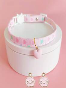 3pcs - Cat Collar Pet Accessories Decoration Dog Neck Silent Adjustable Safety Buckle Replacement Pendant DIY Pet Collar Pendant Christmas Gift