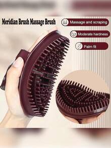 1pc Body Massage Brush, For Muscle And Body Relaxation, Physical Therapy, Meridian Massage Brush, For Muscle Relaxation, Regulating Channels And Activating Channels, Handheld Body Massager And Itching Relief Tool For Men And Women, Suitable For The Elderly And Back Pain Relief