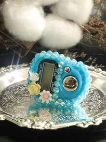 1 pieza/5 piezas/10 piezas Renovación de primavera | Contador de flores de dedo con rhinestones, de doble uso para contar mantras/ejercicios - Multicolor - Ver 17