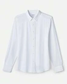 Men's Commuter Shirt, Performance Dress Shirts For Men, Machine Washable, Wrinkle Resistant, Slim Fit Button Down Shirthalloween - Bright White - View 3