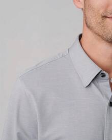 Men's Commuter Shirt, Performance Dress Shirts For Men, Machine Washable, Wrinkle Resistant, Slim Fit Button Down Shirthalloween - Gray Oxford - View 7