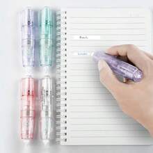 New Spring Product - Retractable White Correction Tape - Correction Tape Pen, Convenient To Use Cute Pencil-Shaped Eraser Applicator, Instantly Corrects Mistakes, Suitable For Office Supplies - Back To School Stationery
