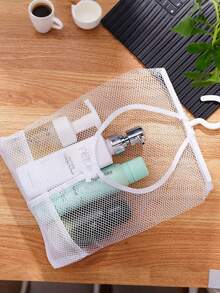 Panier de douche portable - Sac de panier de douche en maille, sac transparent, sac de toilette, panier, sac fourre-tout, sac transparent durable, sac de toilette, sac cosmétique. Panier de douche portable - Sac de panier de douche en maille, panier, sac fourre-tout pour les essentiels de la chambre d'étudiant, la salle de bain, la salle de gym, le camping. Sac de douche à séchage rapide, essentiels de voyage, vacances, été, rentrée scolaire, sac pour l'école, sac de toilette de voyage, sac de toilette étanche