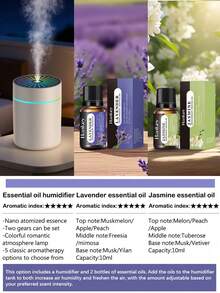 1 pieza Humidificador con capacidad de agua de 180ml, diseño de luz de degradado de color, aumenta la humedad del aire y previene la sequedad, agrega aceites esenciales de aromaterapia para eliminar olores desagradables en interiores y mantener el aire fresco, modo de rociado intermitente, adecuado para decoración de dormitorio, difusor de coche, accesorios de automóvil y artículos esenciales automotrices, se usa enchufado a la corriente, color negro - Humidificador de aire USB - Ver 24
