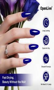 OpenLive 165ml Black Nail Polish Large Volume Quick Drying Nail Polish, Fast Drying And Long Lasting Color Nail Art DIY Home Manicure Gift For Women - ColorC - View 5