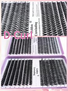30D+40D+50D+60DMixed 640Pcs Lash Extension Kit, DIY Lash Extension Kit, Individual Lashes Clusters Kit D Curl Eyelash Extension Kit With Bond And Seal And Lash Applicator Tool, Lashes Kit For Daily Use, Party, Travel, Or As A Gift For Your Family And Friends