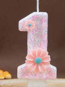 1 Peça Decoração de Flor Velas com Números 0-9, Decoração de Bolo de Aniversário, Velas de Festa, Suprimentos de Festa Atmosférica, Suprimentos de Festa Romântica, Velas de Aniversário Decoração de Bolo, Decoração de Cozimento, Velas de Aniversário Criativas com Números, Vela de Número de Festa de Aniversário, Dígito Brilhante, Casamento