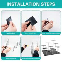 9-Tier Acrylic Cupcake Stand, Dessert Display Rack For Cakes, Pastries, Collectibles, Tabletop Use - Multicolor - View 4