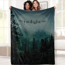 Twilight Saga Fleece Blanket – Soft, Cozy Flannel Throw With Forest Moonlight Design – All-Season Comfort For Naps, Gifts, And Home Decor, Gift For Fans |   Contemporary Blanket |   Polyester Throw - 彩色 - 查看 4